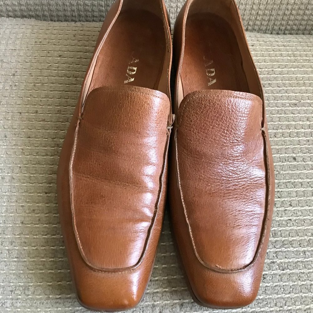 Prada | Shoes | Prada Mens Tan Leather Loafers | Poshmark display picture 3
